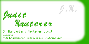 judit mauterer business card